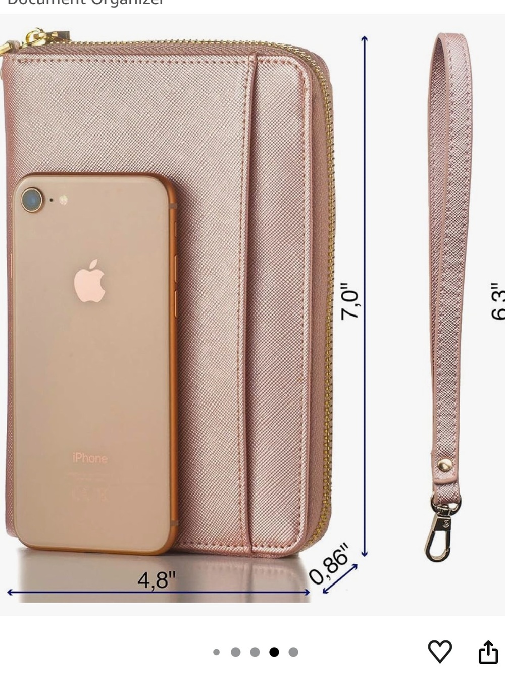 Apadi RFID Travel Wallet Passport Holder Family Travel Document Organizer Pink